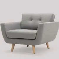 Fåtölj ljusgrå
