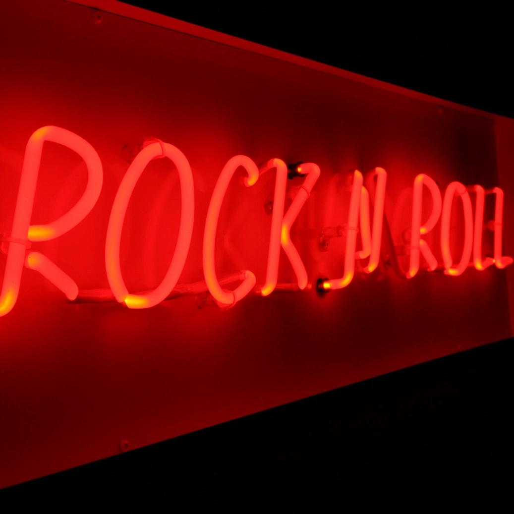 Skylt neon Rock n´ Roll