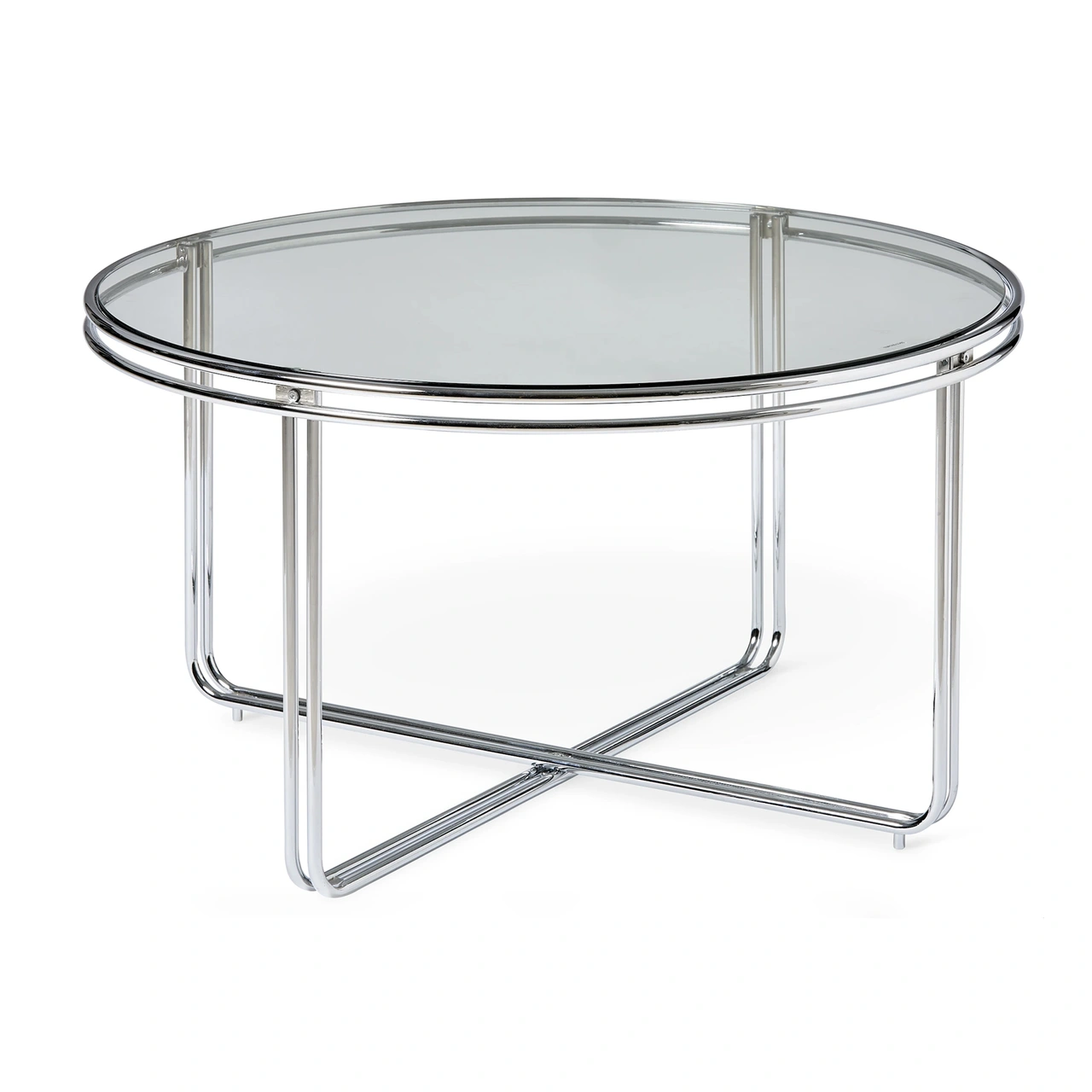 Soffbord glas krom