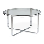 Soffbord glas krom