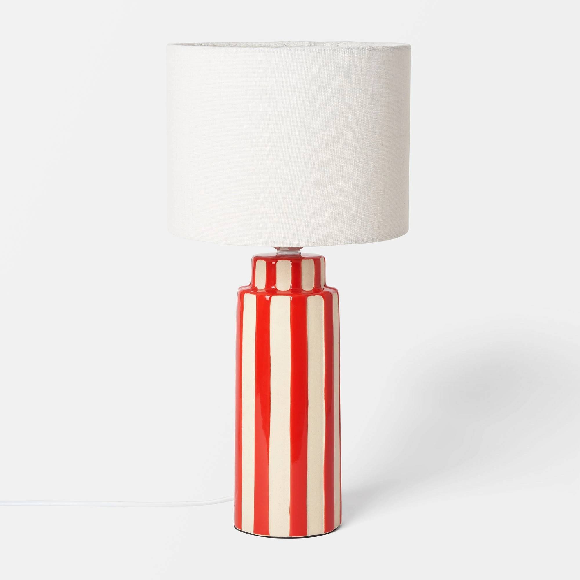 Bordslampa röd/vit