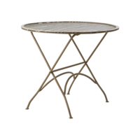 Cafebord beige järn