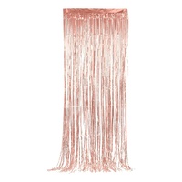 Glitterdraperi roséguld