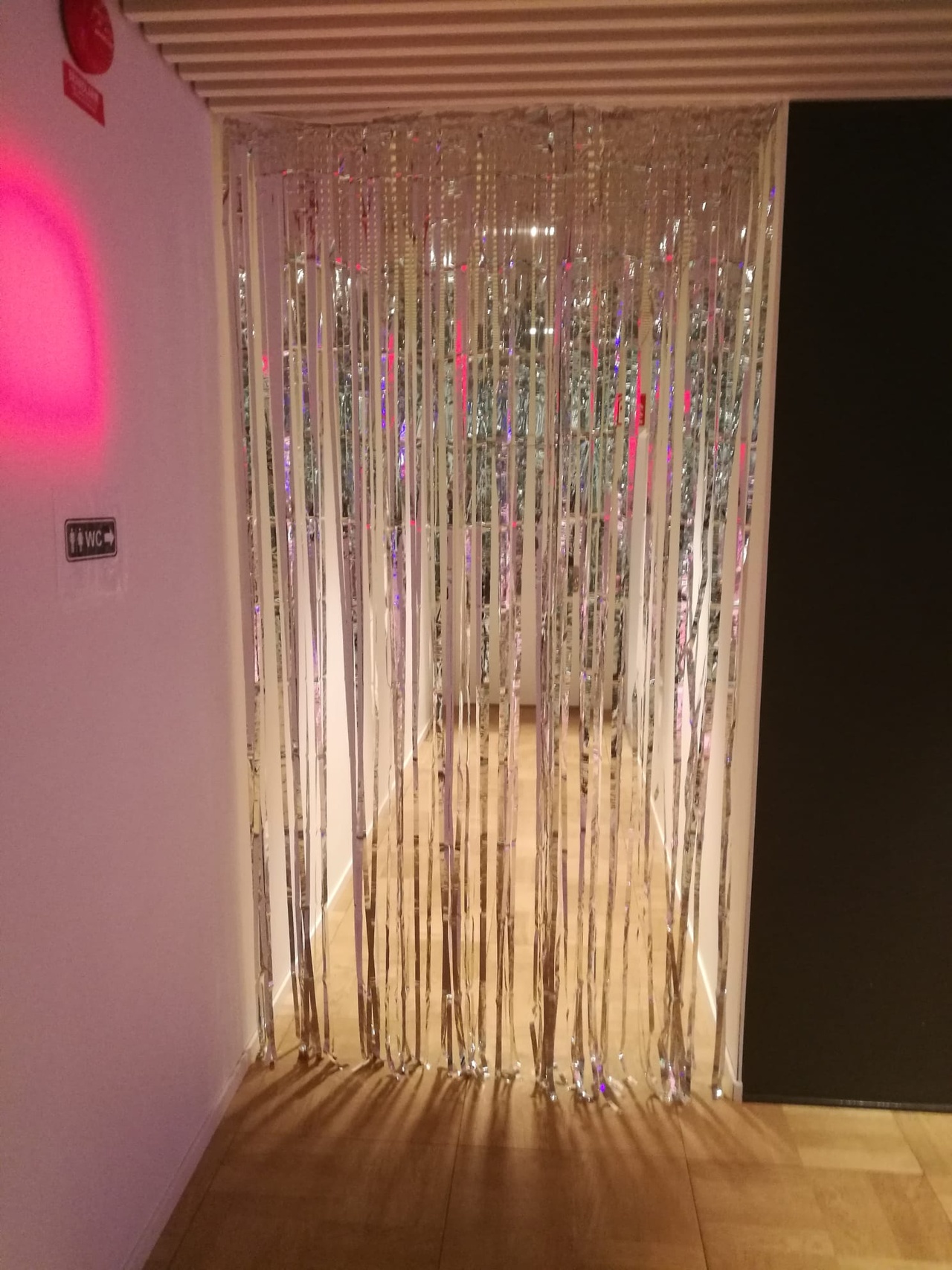Glitterdraperi Silver