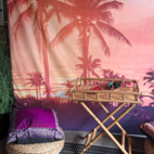 Backdrop Sunset Beach
