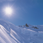 Backdrop Vinter Alpin
