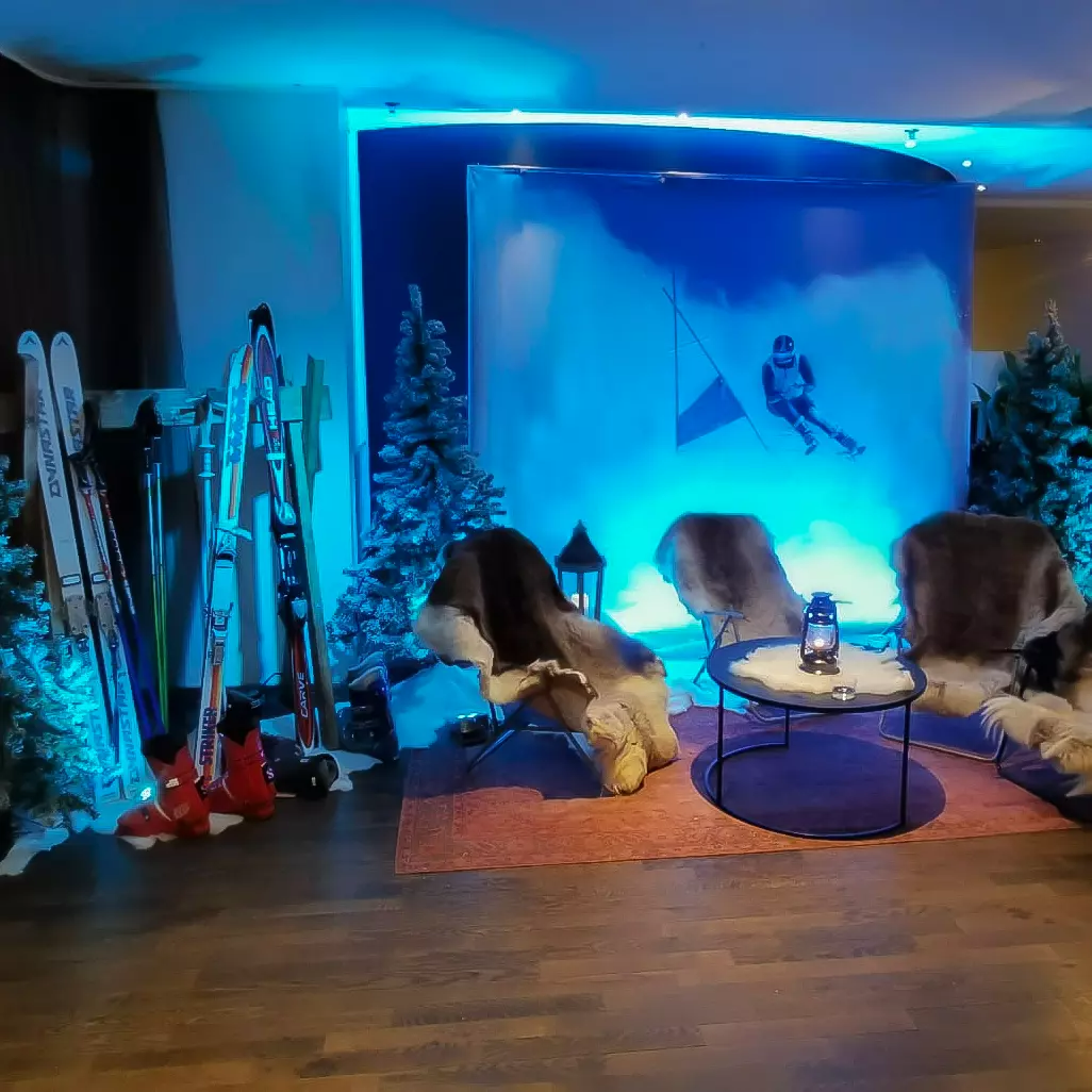 Backdrop Skidåkare