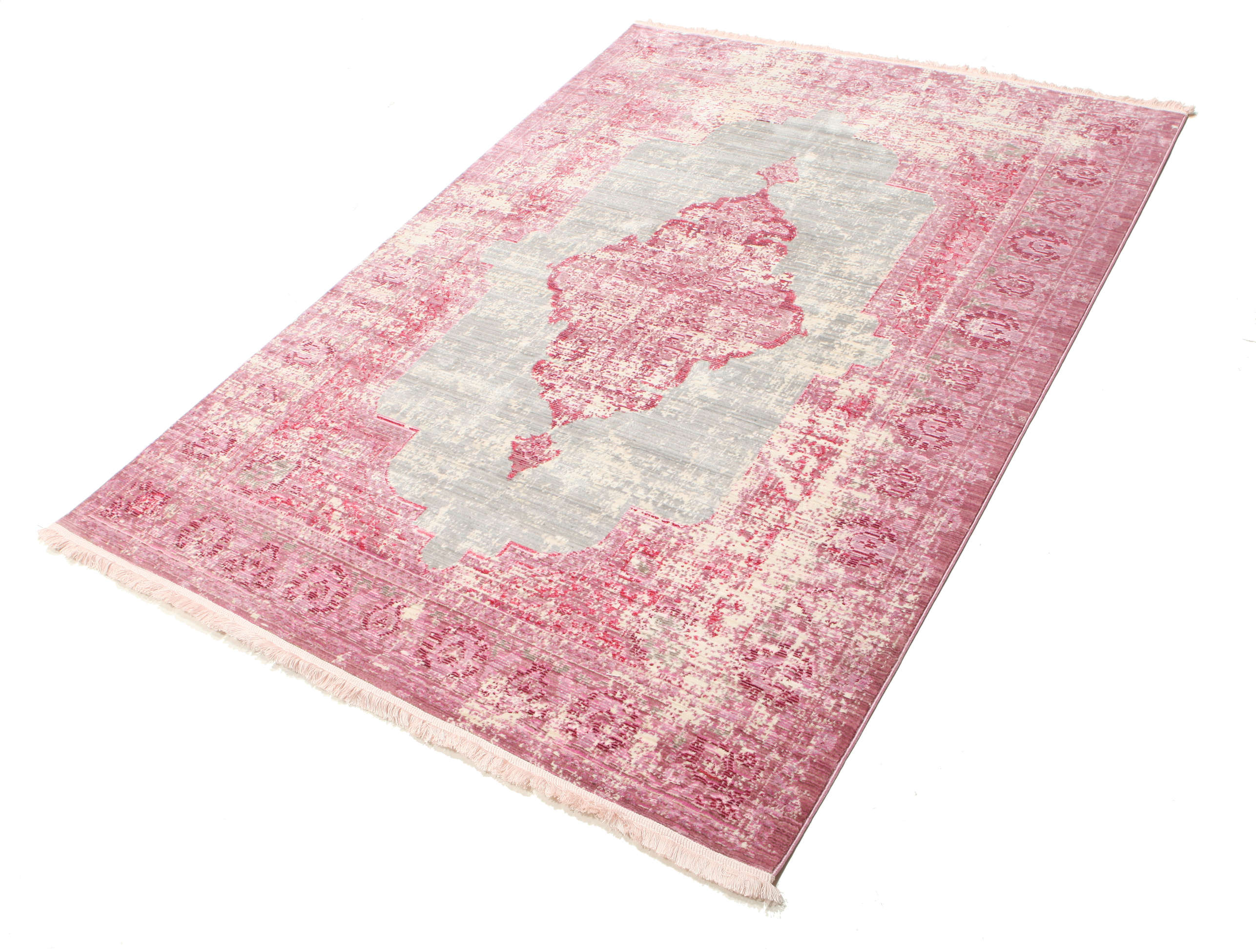 Matta orient rosa/grå