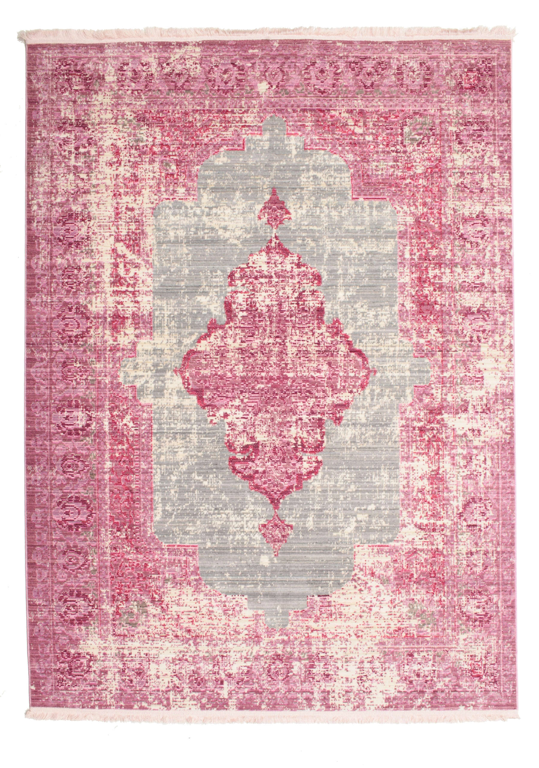 Matta orient rosa/grå