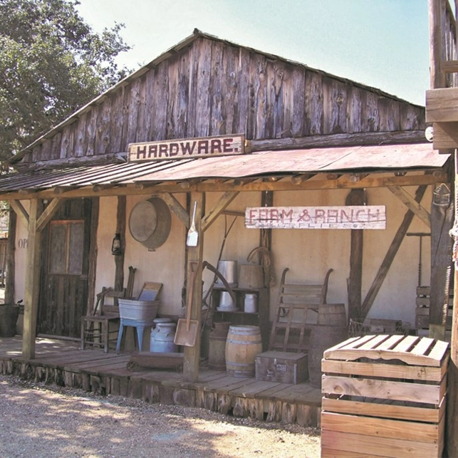 Backdrop Western Hardware Store