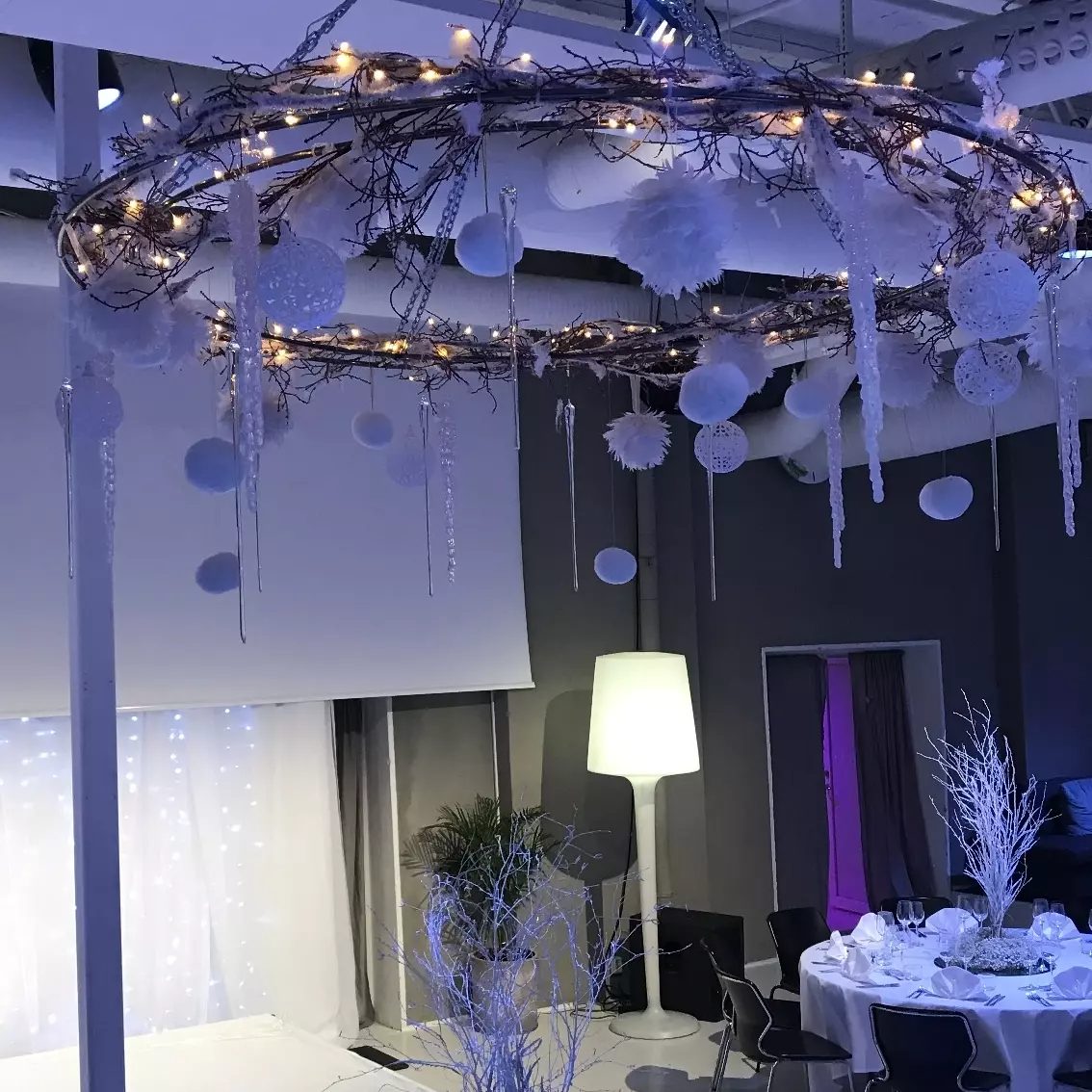 Takkrans White Christmas