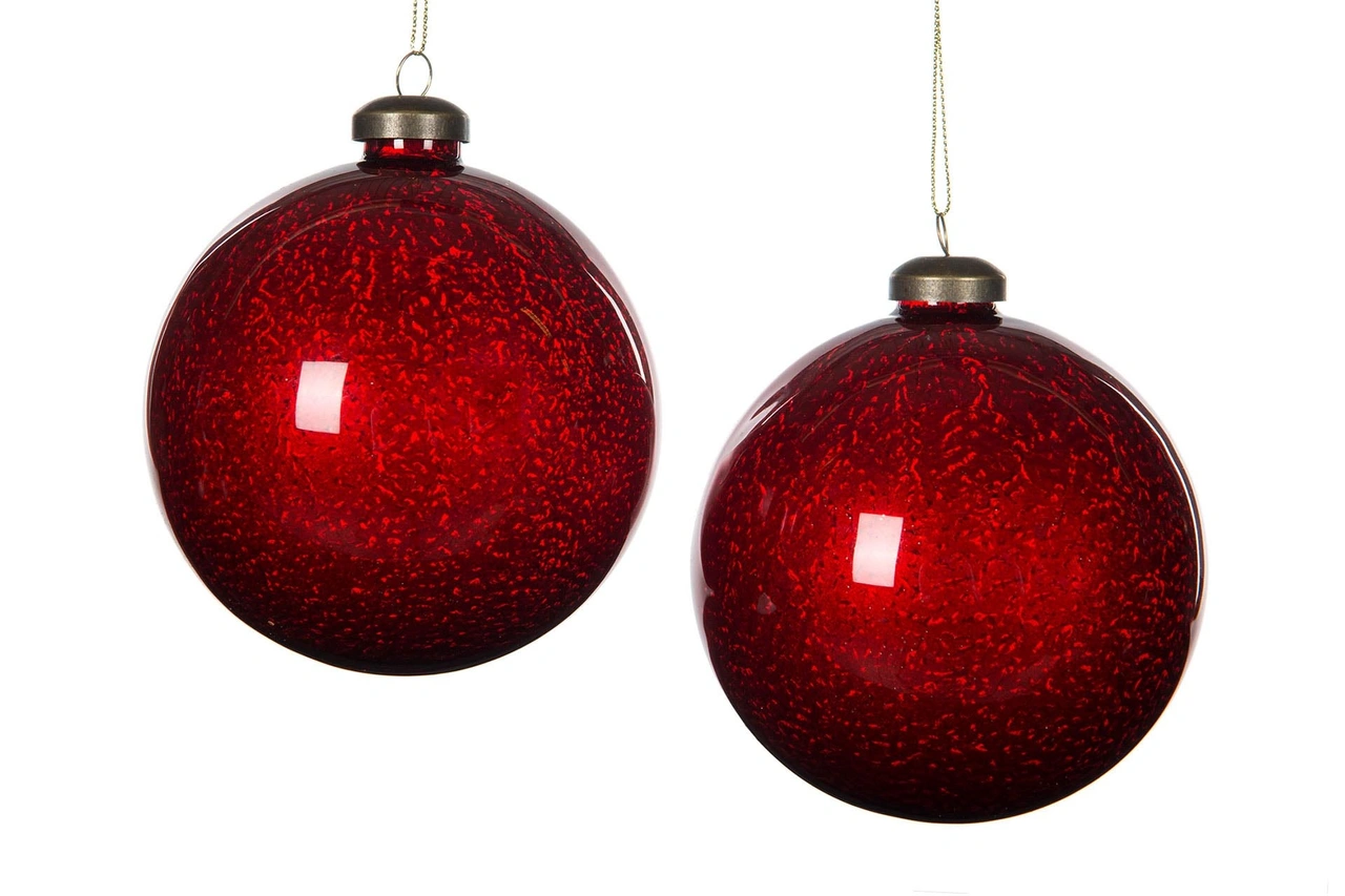 Julgranskulor Röda