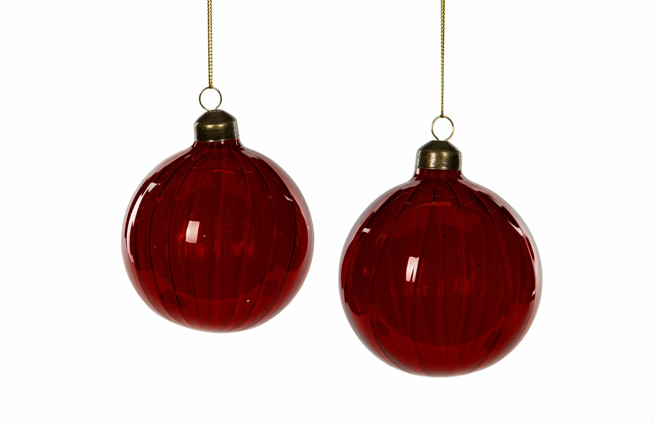 Julgranskulor Röda