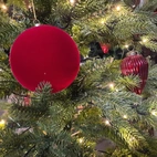 Julgranskulor Röda