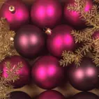 Julgranskulor Rosa