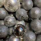 Julgranskulor Silver
