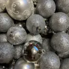 Julgranskulor Silver