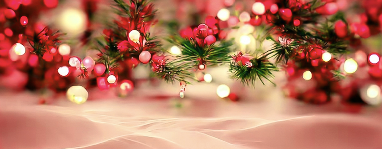 Red Christmas Forest
