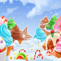 Backdrop Christmas Candyland