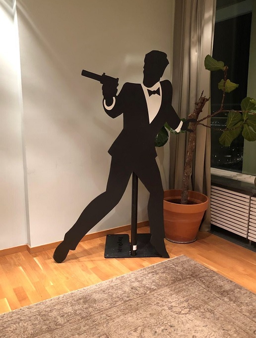 Siluettfigur James Bond