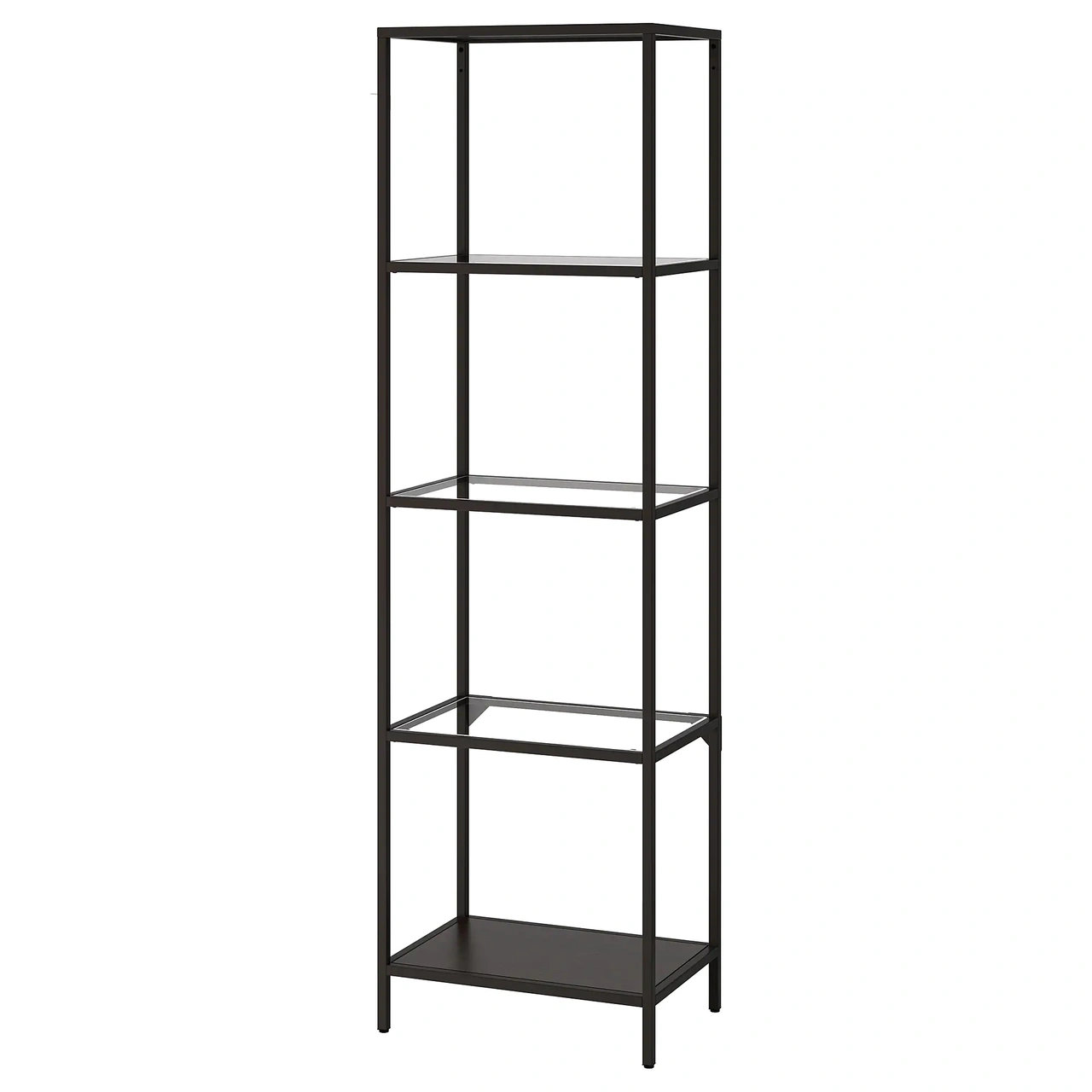 Hylla metall svart 51cm