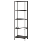 Hylla metall svart 51cm