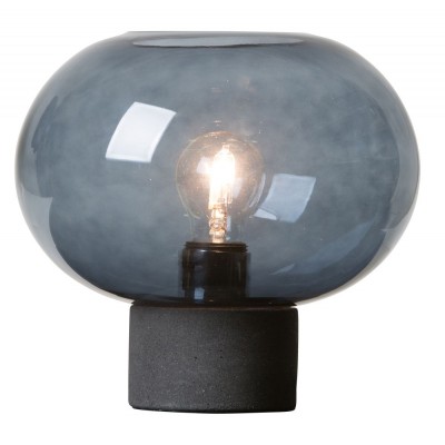 Bordslampa blått glas