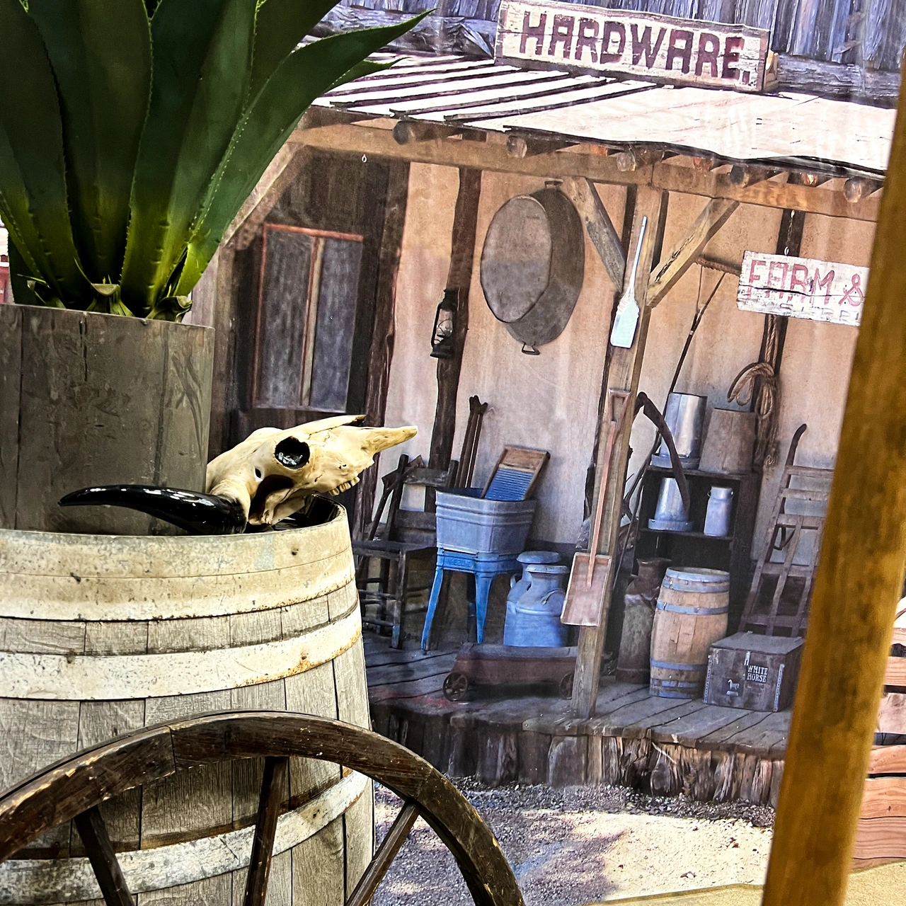 Backdrop Western Hardware Store