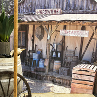 Backdrop Western Hardware Store