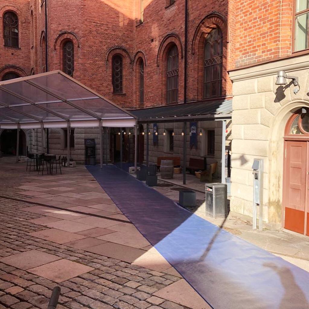 Eventmatta Blå